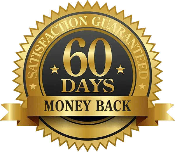 60 day money back guarantee seal