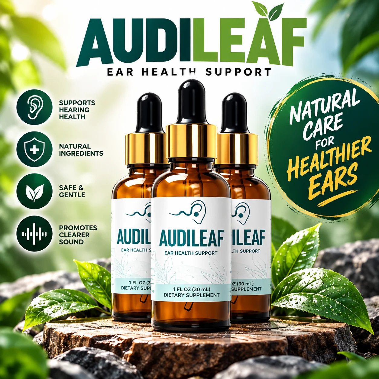 AudiLeaf natural ear care concept